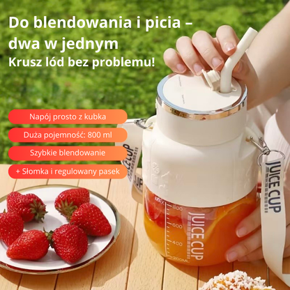 Wielofunkcyjny mini blender 800 ML ze słomką